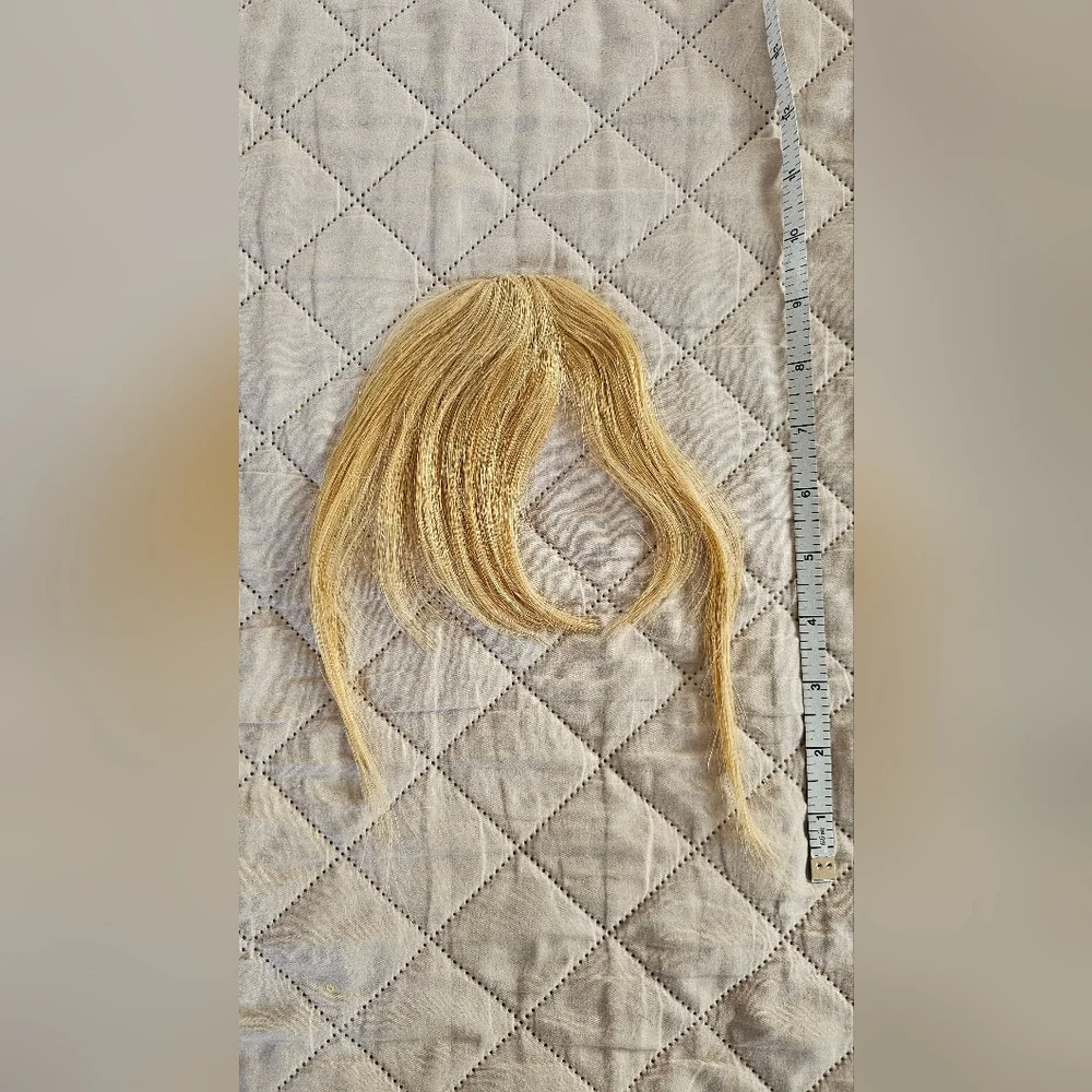 New Clip-on bangs,  blonde bangs, hair piece,  women's accessories